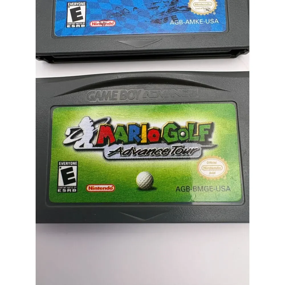 Mario Kart Golf Tennis Game Boy Advance GBA Game Lot Authentic Tested Nintendo